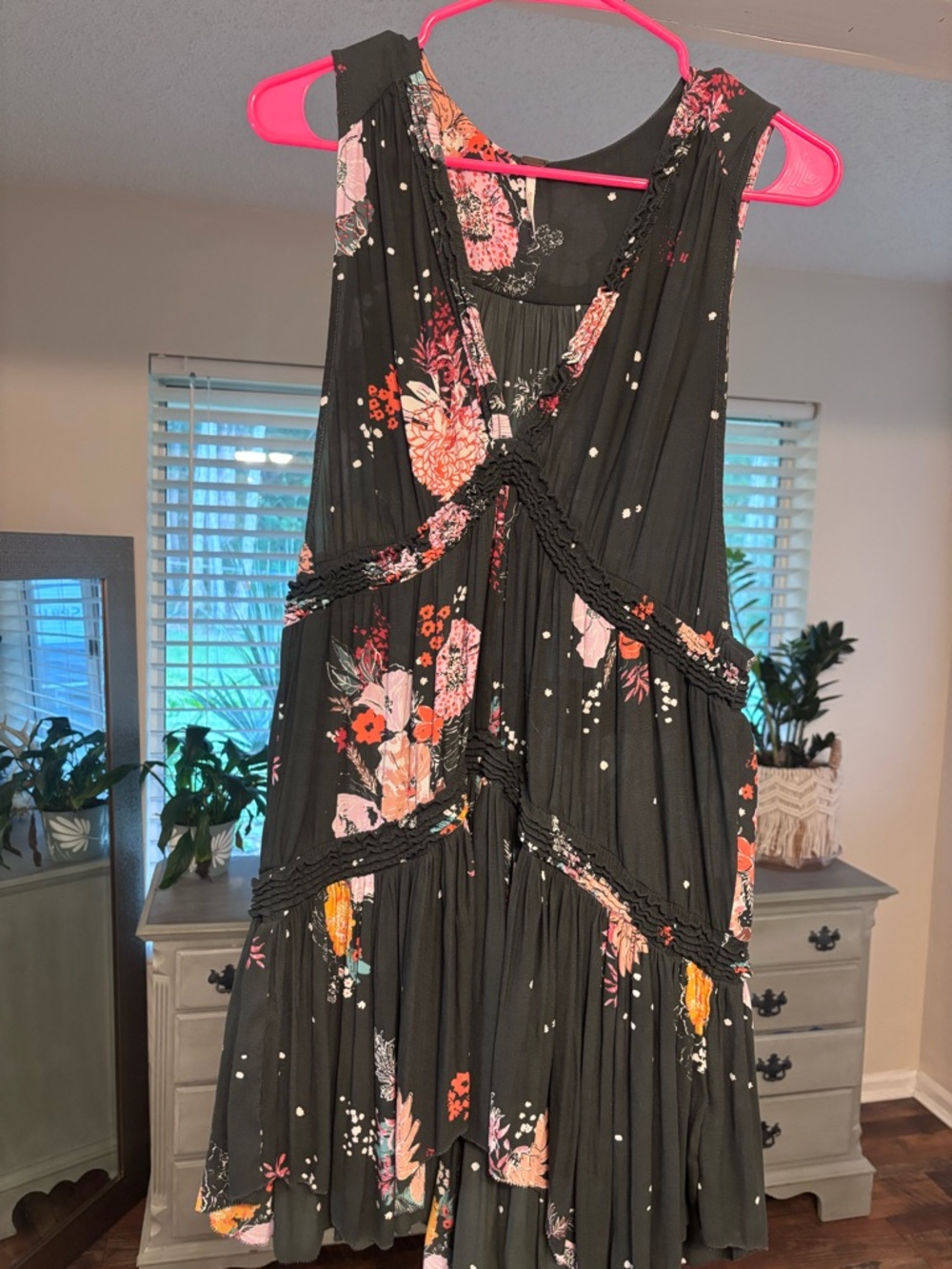 Free People Haze Floral Tiered Tunic Tank